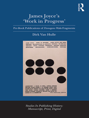 cover image of James Joyce's 'Work in Progress'